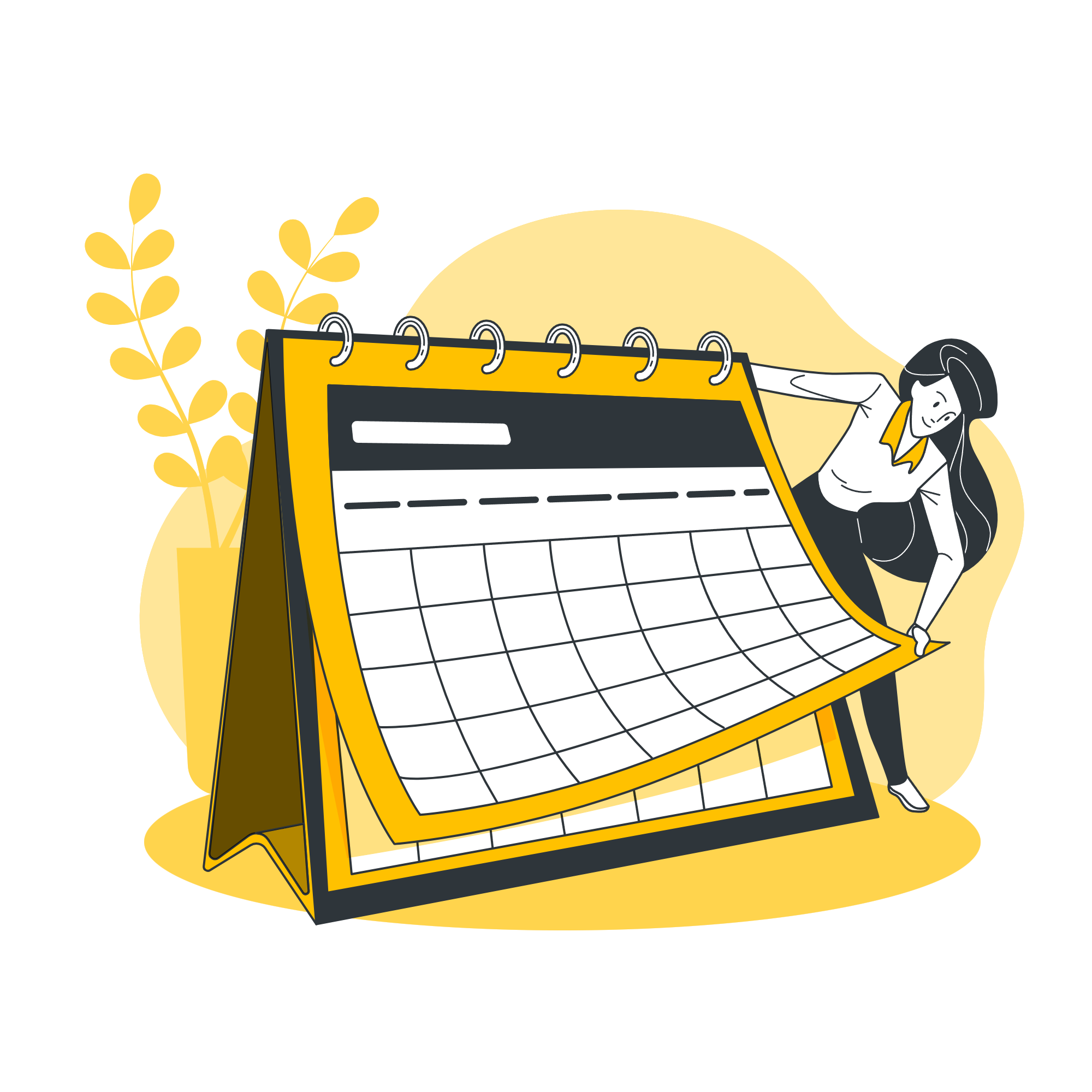 Calendar illustration